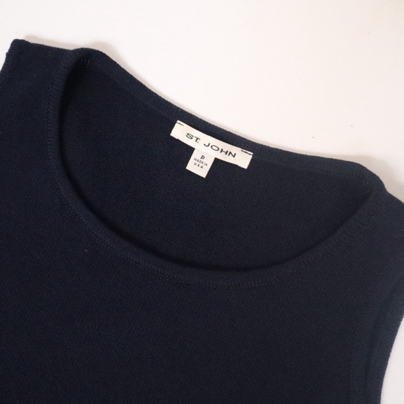 St. John Tops - Navy St John Vest Top